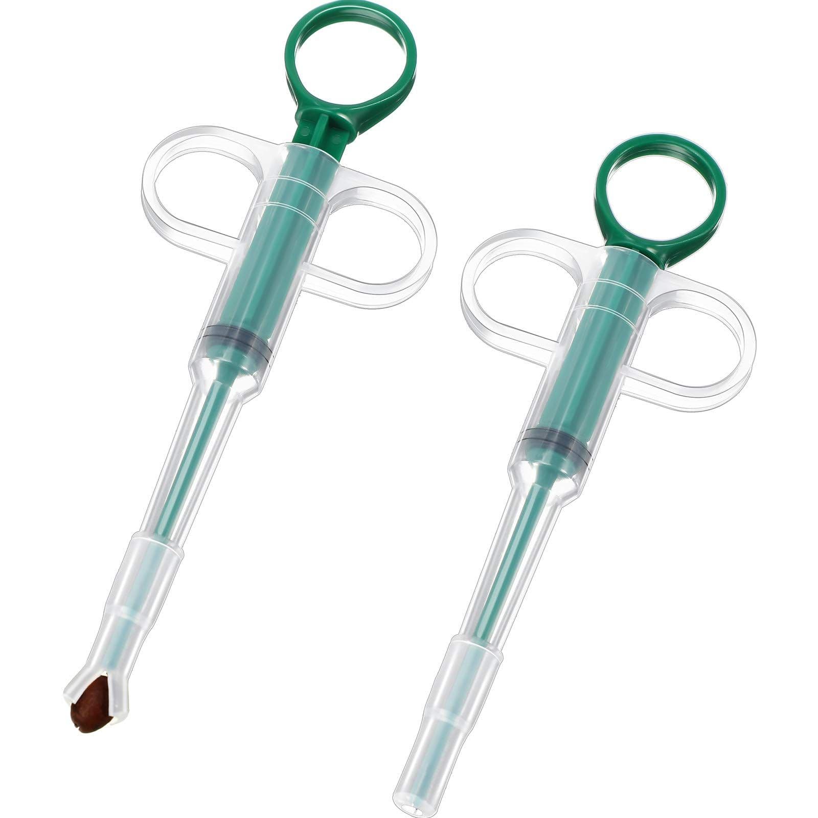 2 Pieces Pet Pill Plunger Popper for Small Cats Dogs Pill Dispenser Pet Piller Soft for Feeding Accessories (Green), photo 1 of 5