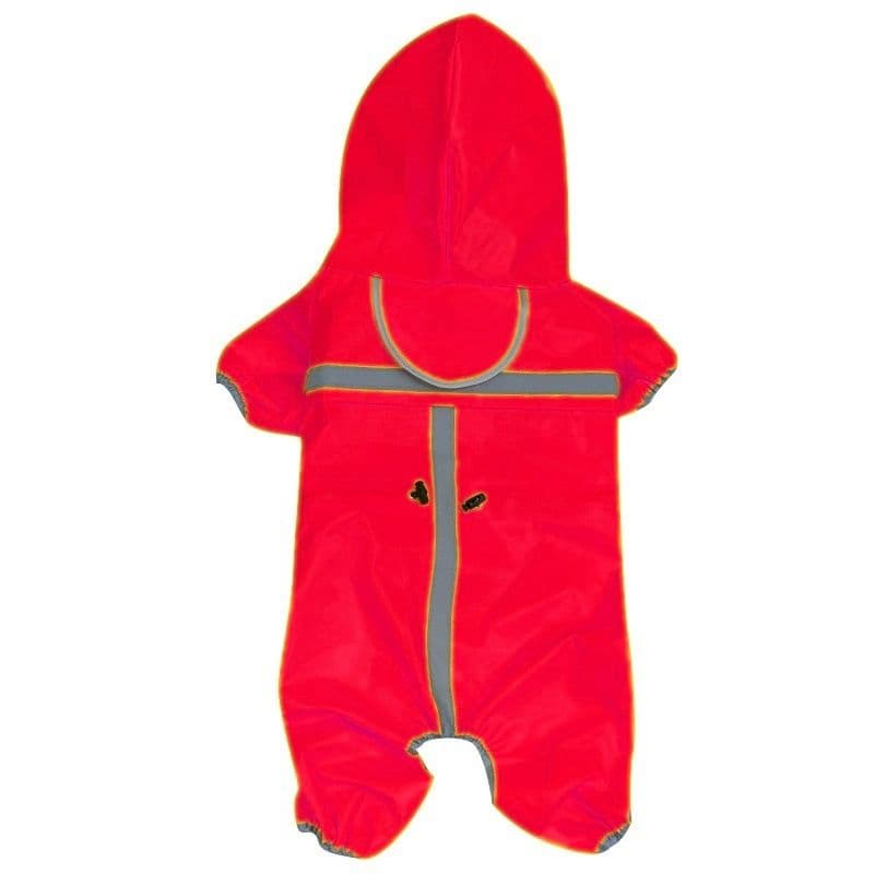 Cute Paw Prints Pet Raincoat Waterproof Taslan.