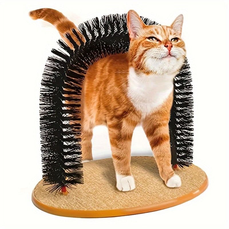 Multifunctional Cat Arch Scratcher, Durable Scratching Post, and Cat Grooming Toy, photo 1 of 8