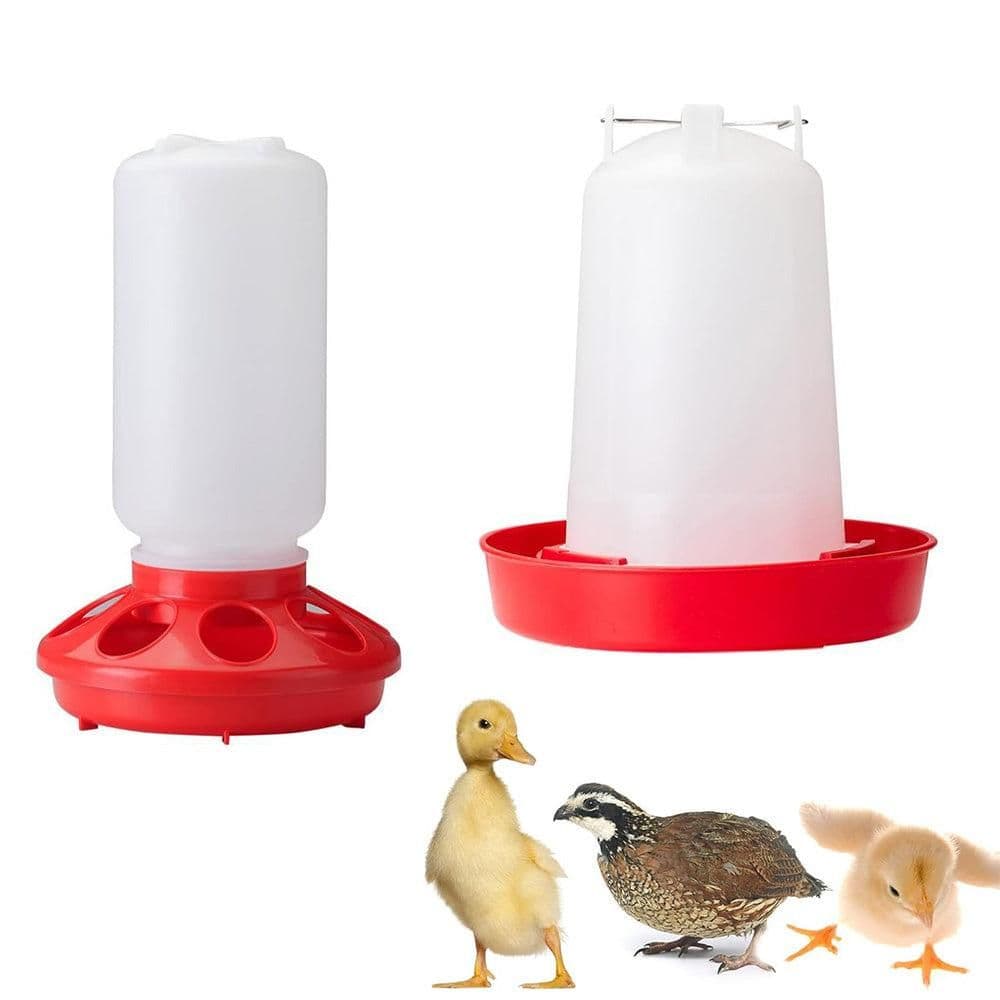 1L Chick Food Feeder and 1.5L Chicken Water Feeder Kit for Chick Aviaries, photo 1 of 7