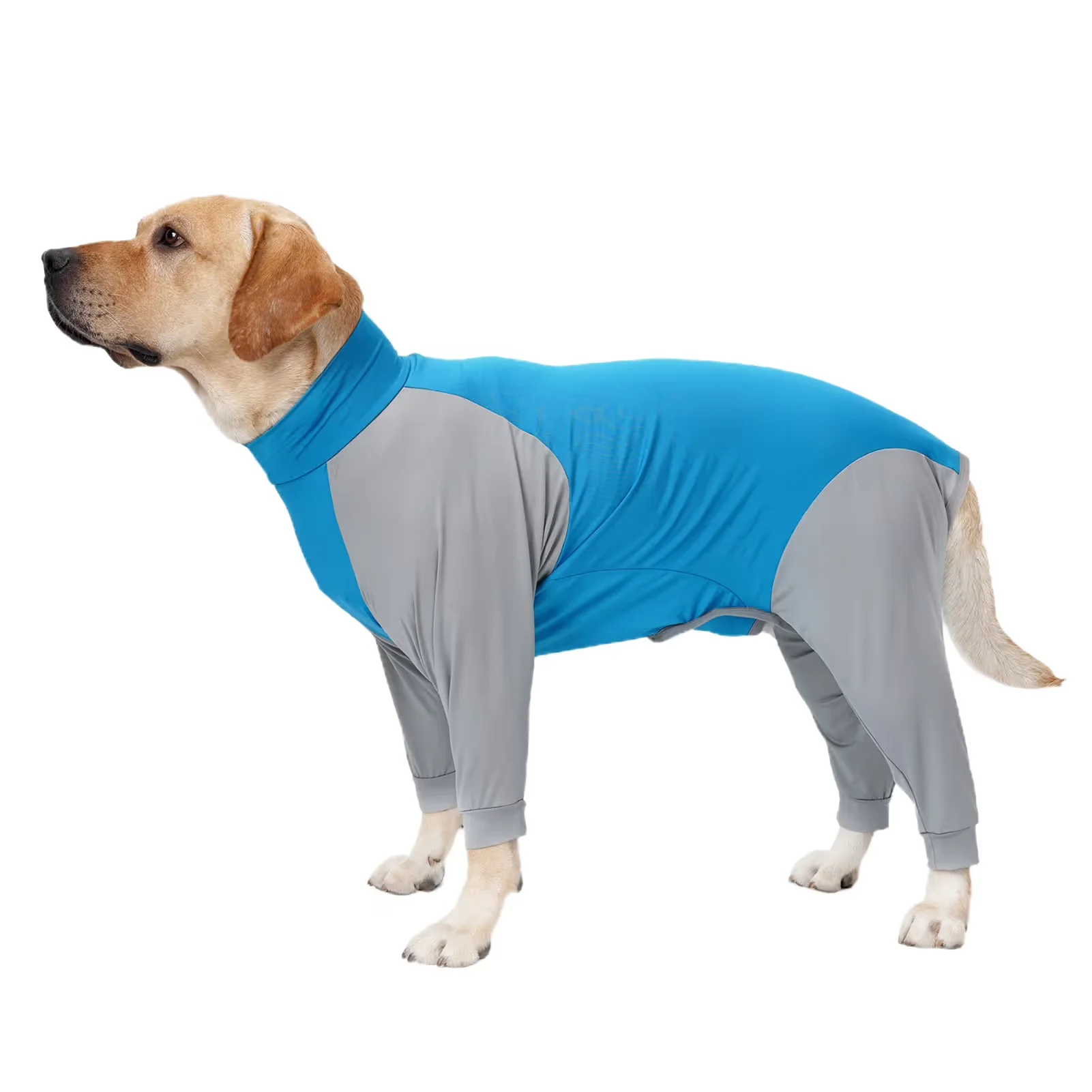 Dog Onesie Surgery Recovery Suit for Large Medium Bodysuit Dogs Pajamas PJS Full Body for Shedding, Prevent Licking, Wound Protection L Blue, photo 1 of 6