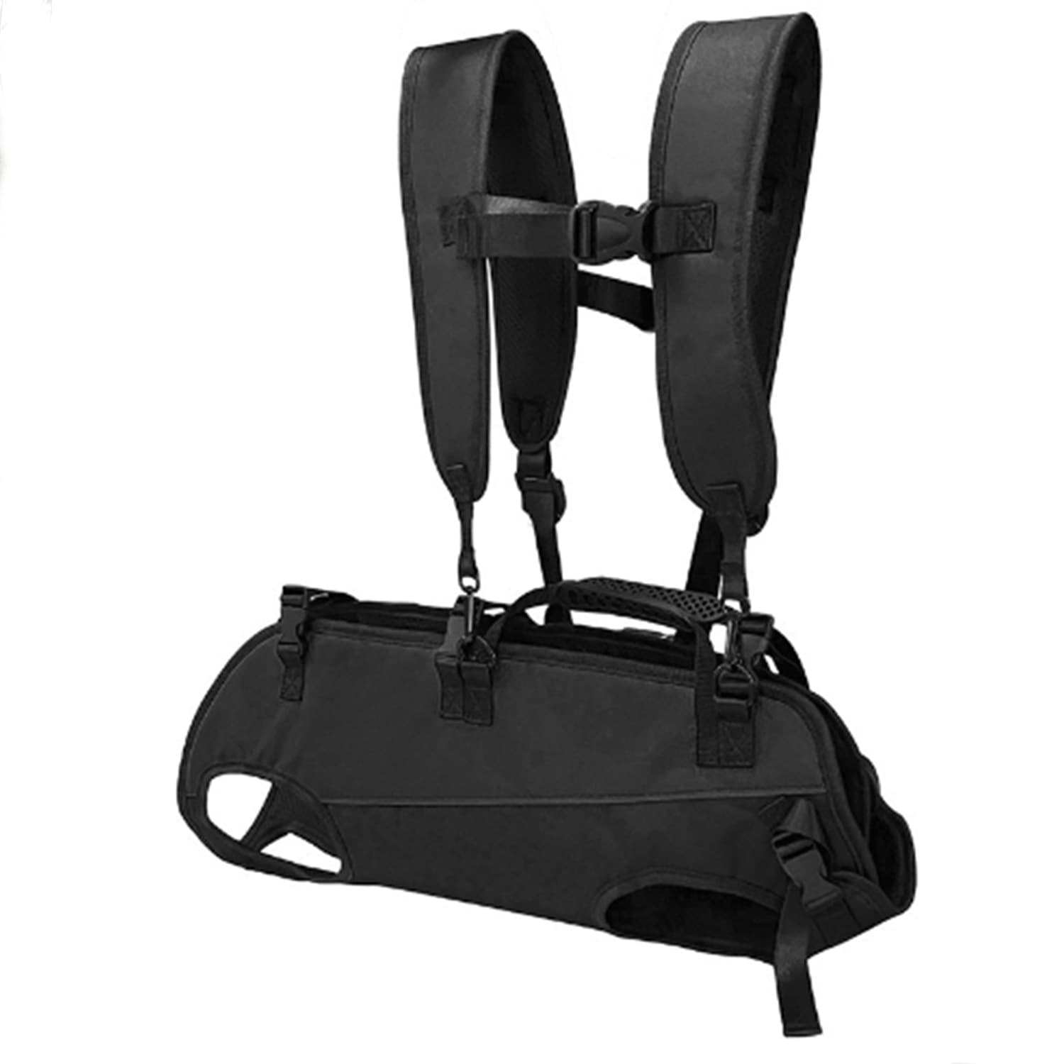 Black Multi-Functional Dog Carrier Backpack and Lift Harness for Hiking and Outdoor Use, Adjustable Breathable Pet Support Sling for Senior or Injured Large Dogs, photo 1 of 6