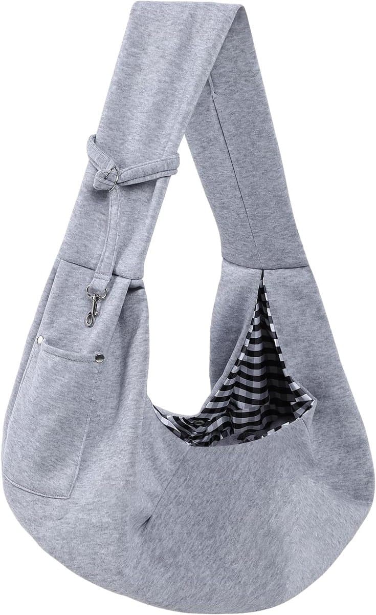 Dog carrier bag - reversible puppy carrier bag - pet bag - cat backpack - dog and cat carrier bag - with storage compartment - shoulder bag - hands-free dog carrier bag - for small dogs and cats