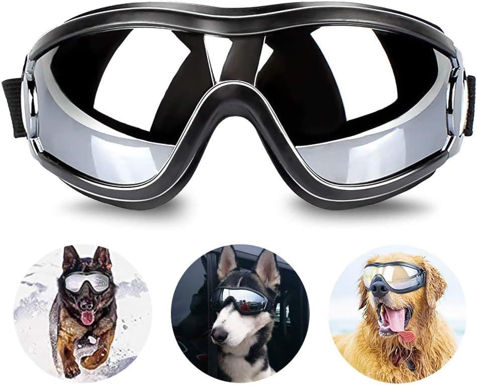 Dog Goggles UV Protection Windproof Waterproof for Medium and Large Dogs, 21 cm, photo 1 of 5