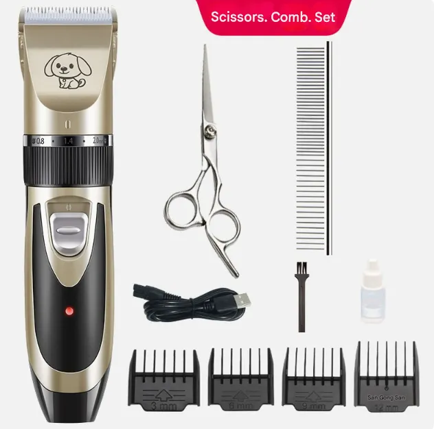 Silent Pet Hair Clipper - Electric Grooming Clippers for Dogs & Cats, photo 1 of 5