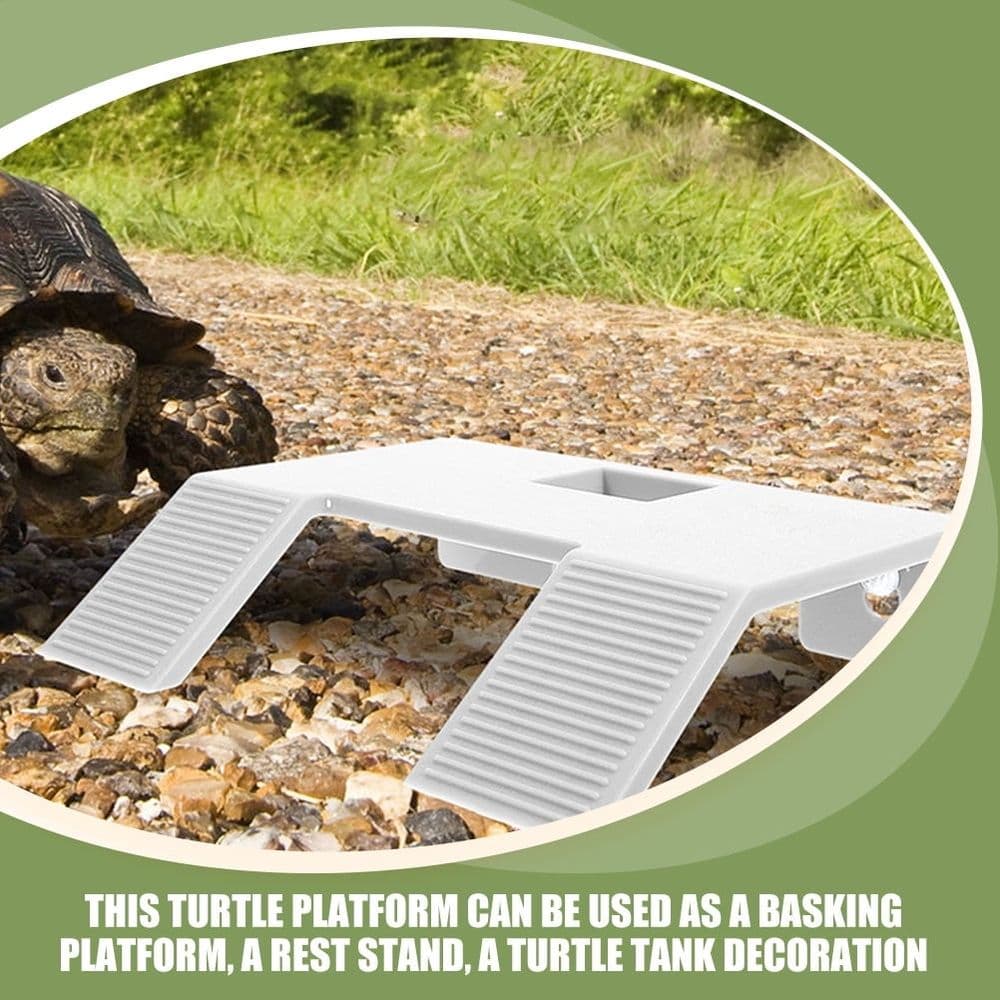 Durable White ABS Turtle Basking Platform, Suitable for Reptiles, photo 1 of 5