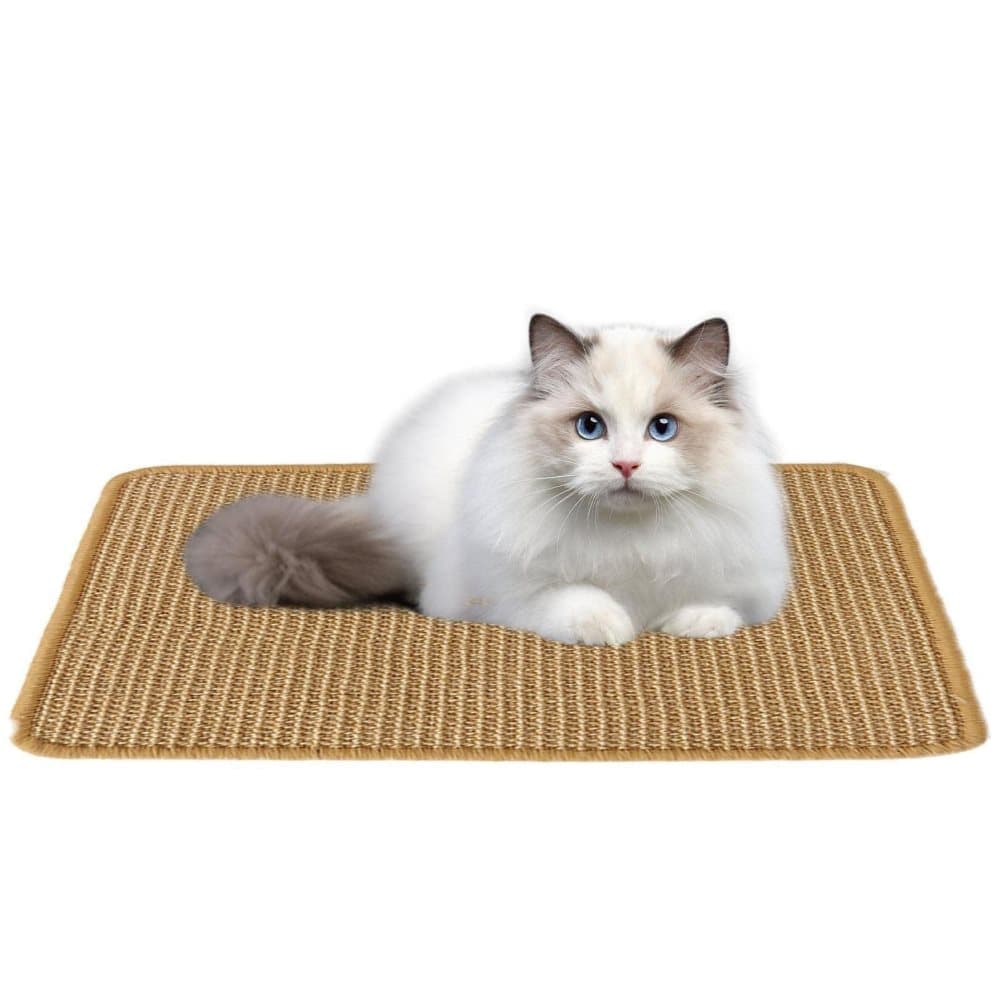 Natural Jute Cat Scratching Mat, Durable Floor Mat and Sustainable Cat Furniture, photo 1 of 10