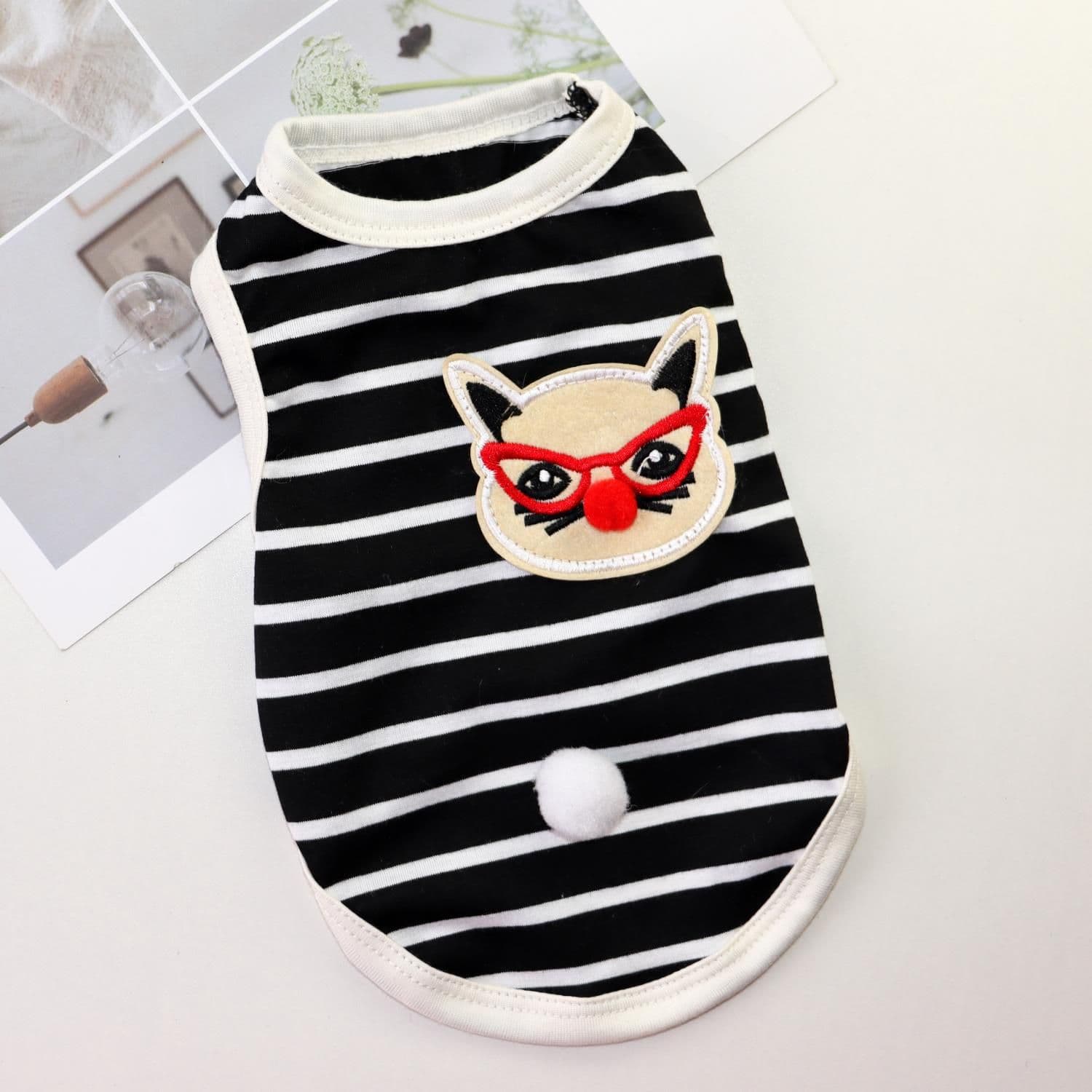 Pet Vest Dog Cat Clothing Striped Sun Protection Odd Pet
