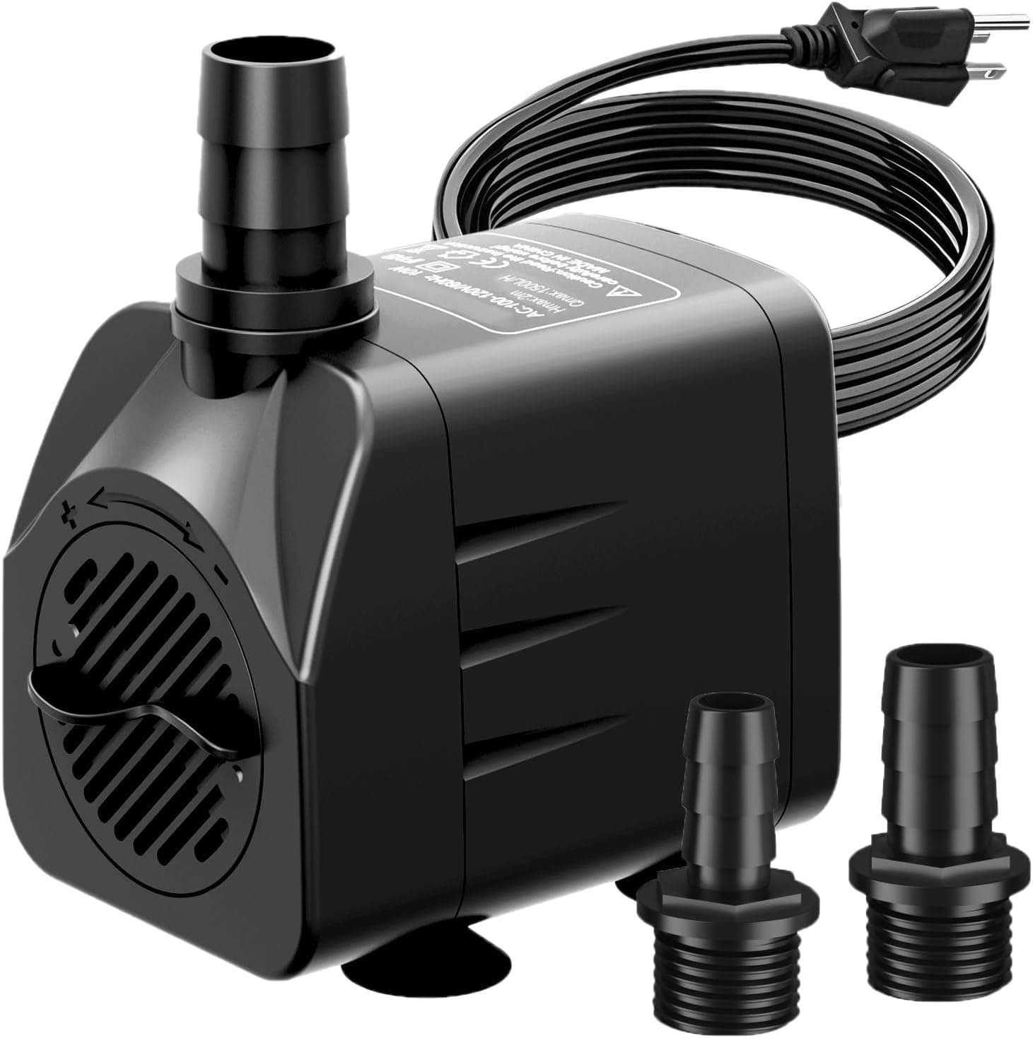 400GPH Submersible Water Pump, Ultra Quiet Fountain Pump for Ponds, Aquariums, Fish Tanks and Hydroponics. Adjustable Flow with 3 m Power Cord., photo 1 of 4
