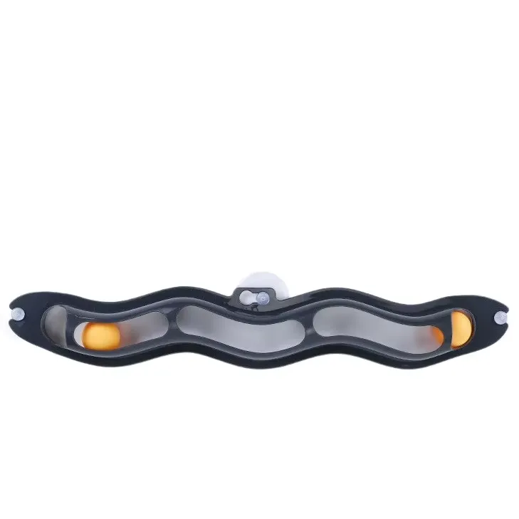 Cat Track Ball Toy – Wave-Shaped Wall Mount Puzzle for Indoor Cats, with Rolling Balls and Suction Cups, photo 1 of 10