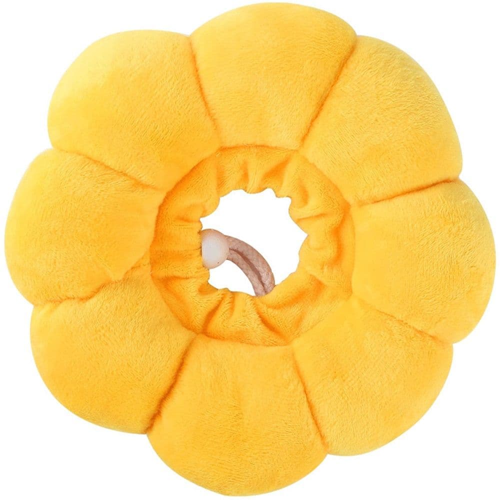 Adjustable Comfy Flower Style Collar for Cats Puppies Soft Recovery Cone Pet Protective Neck Collar (Yellow, Small), photo 1 of 5