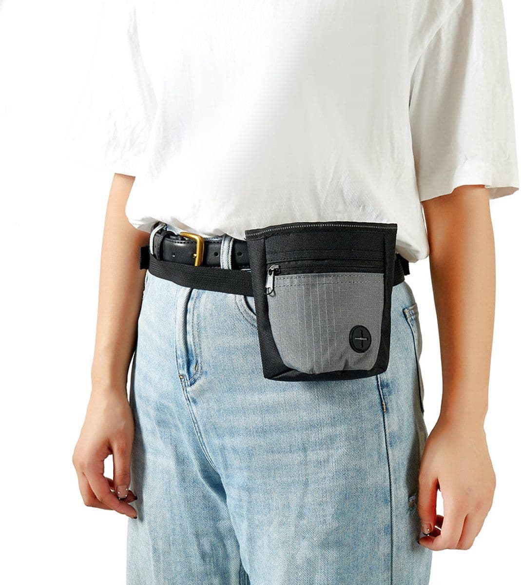 Dog Treat Training Pouch with Magnetic Closure and Poop Bag Dispenser, Adjustable Waist Belt for Dog Training and Daily Walks, photo 1 of 10