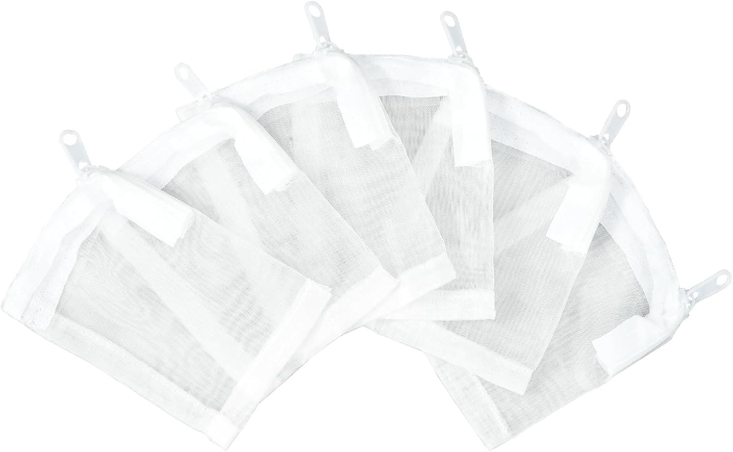 Aquarium Filter Media Bags 6pcs Fish Tank Extra Fine 100 Micron Mesh Bags with Plastic Zipper for Activated Carbon, photo 1 of 10