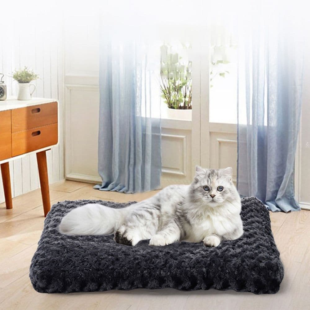 Orthopedic Dog Beds, Washable Pet Bed, Fluffy Plush Faux Fur Cat Bed, Deluxe Plush Dog Beds Comfy Kennel Pad Anti-Slip Pet Sleeping Mat, photo 1 of 5
