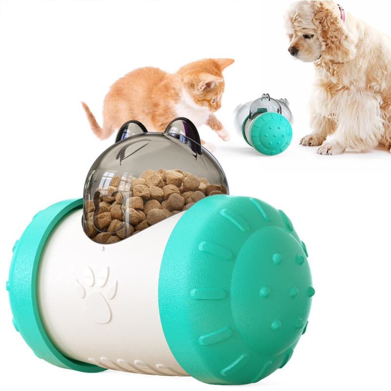Pet Tumbler Treat Dispenser Ball,Interactive Feeding Toy for Dogs and Cats