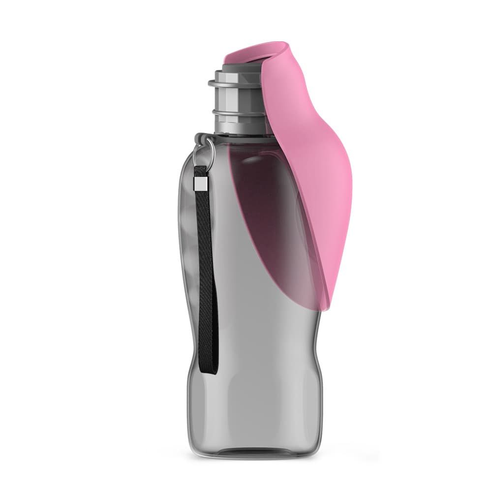 Portable Foldable Pet Water Bottle with 800ml Capacity - Leakproof Travel Hydration Dispenser for Dogs and Cats