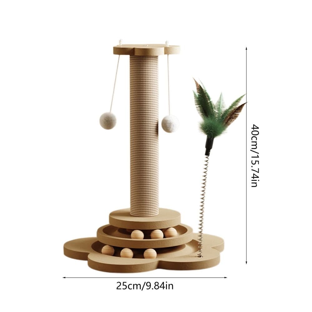Cat scratch pole 40 cm non shedding sisal climbing frame to relieve boredom, family indoor games, interactive activities, cat toys, scratching towers, and supplies for lively indoor cats, photo 1 of 5