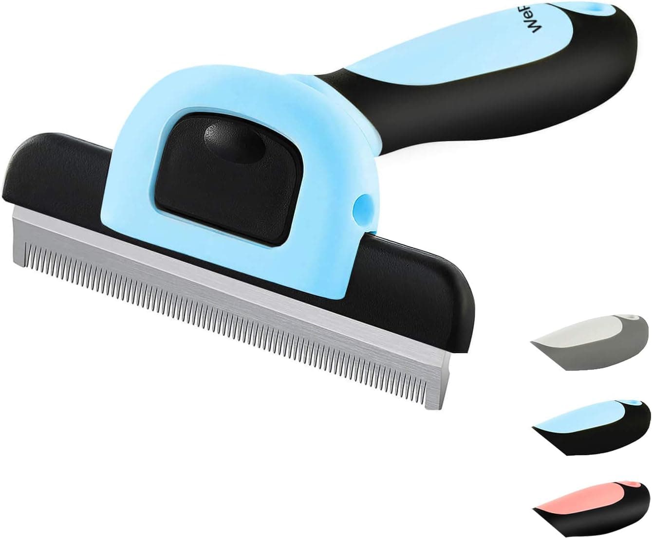 Cat Dog Shedding Tool, Pet Deshedding Brh, Professional Grooming for Short Medium Long Hair Cats and Dogs, Effectively Reduce Shedding by Up to 95%, Light Blue & Black, photo 1 of 6