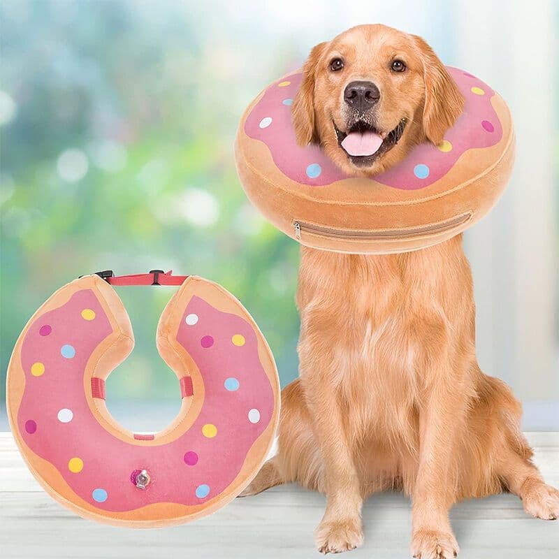 Inflatable Dog Collar Pink, S Anti-Lick Cat Collar Bite and Anti-Suitable for Post Operative Recovery, photo 1 of 4