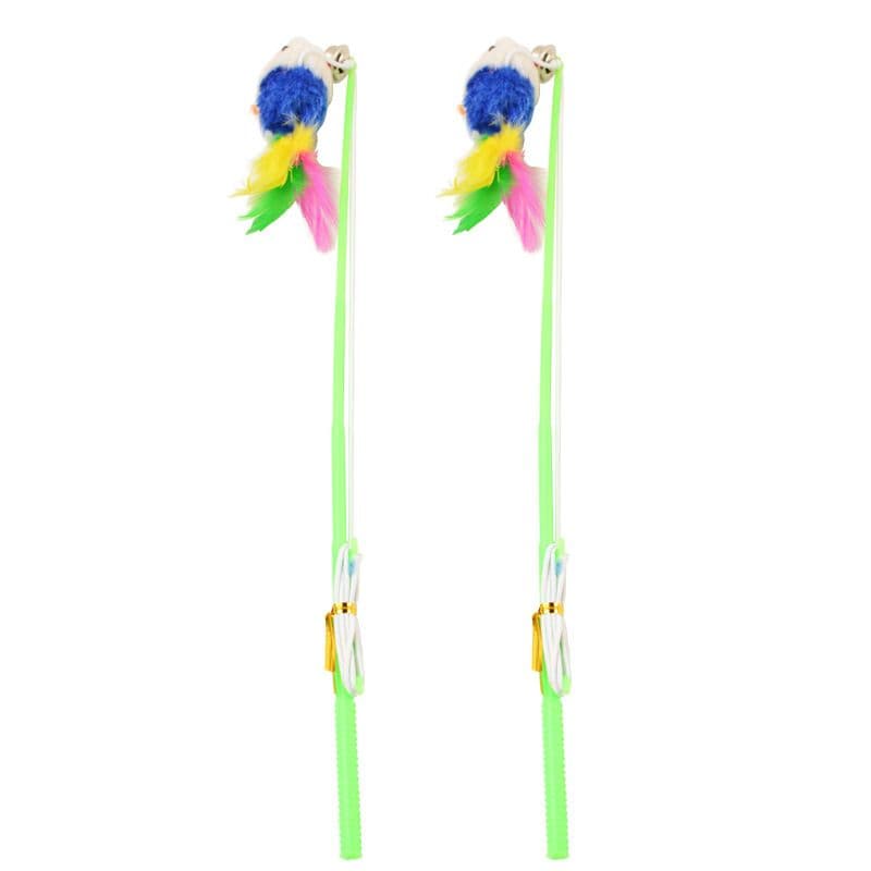 Dr. Pet Cat Toy Fishing Rod Feather Mouse Fishing Rod (Feathered Mouse), photo 1 of 3