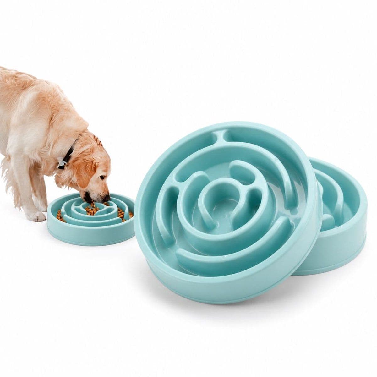 Slow Feeder Dog Bowl, Anti-Gulping Non-Slip Food Bowl for Puppies and Small Medium Dogs, photo 1 of 5