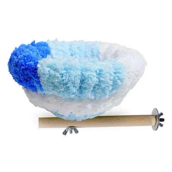 2-in-1 Parrot Perch Warm Bed Nest, Coral Fleece Hanging Bird Cage Sleeping Hut for Budgies, Cockatiels, Lovebirds, and Small Parrots – Winter Warm House
