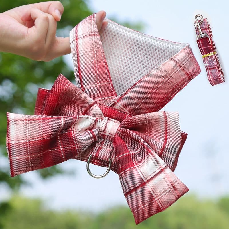 Dog Harness Skirt Traction Polyester 273 Vest Traction Wine Red, photo 1 of 6