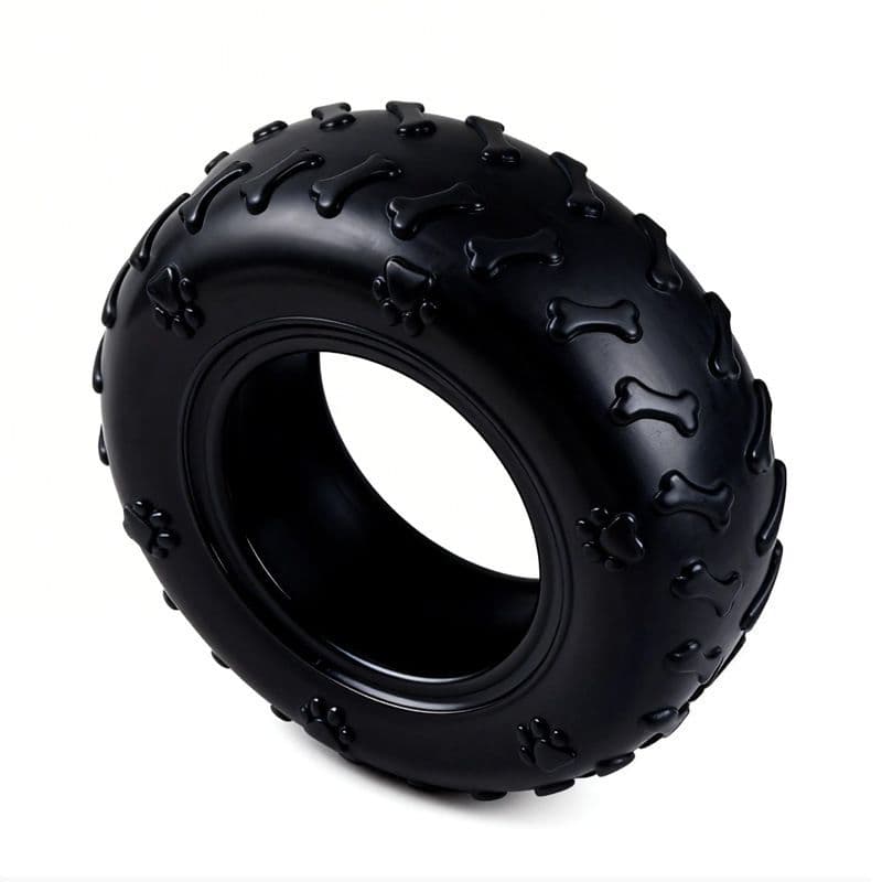 Durable Rubber Tire Dog Toy Indestructible Chew Stick for Medium Large Dogs, photo 1 of 3