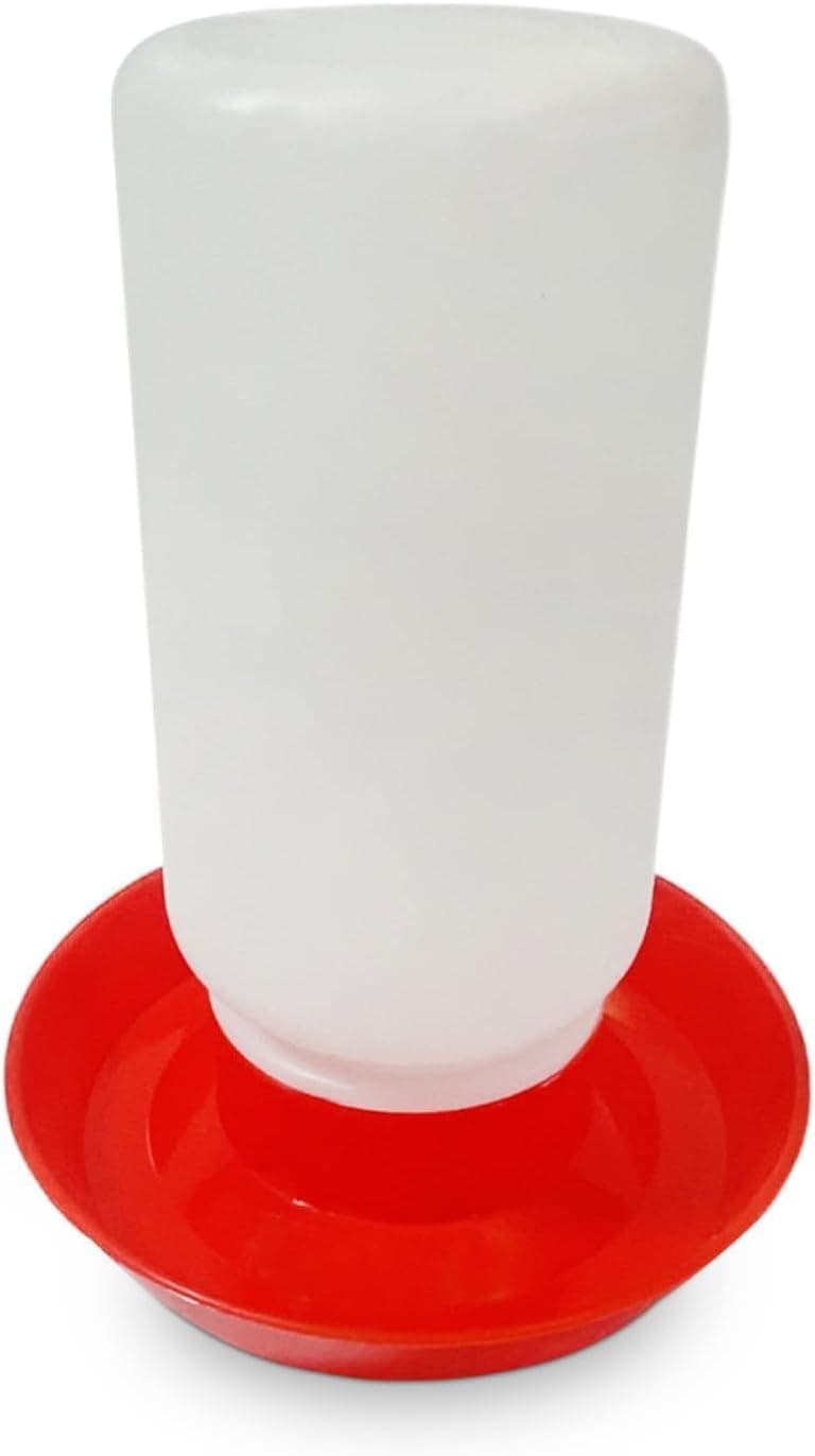 1L Durable Poultry Water Container for Chickens Ducks Turkeys Quail - Reusable Drinker Feeder, photo 1 of 6