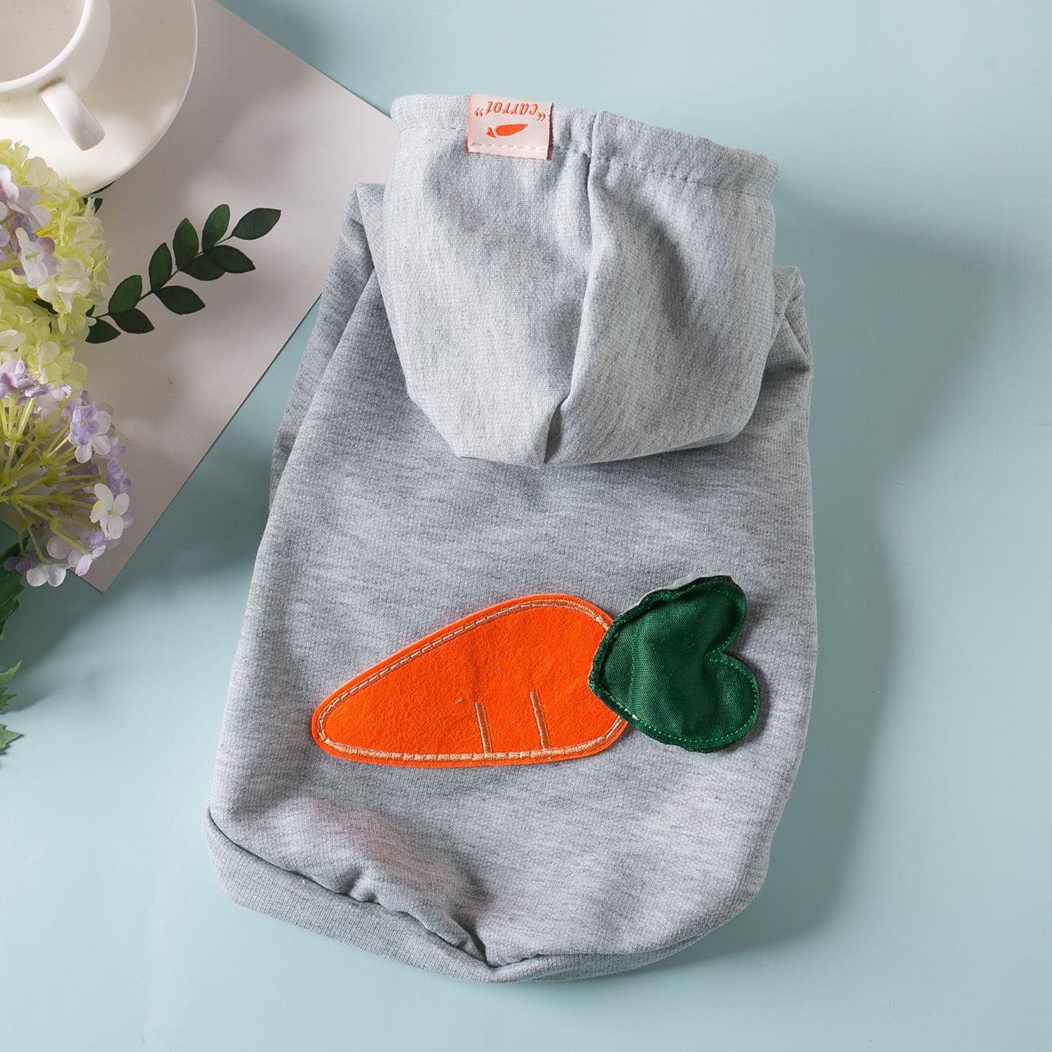 Pet Dog Clothes Hooded Sweatshirt Qichong Small Breed