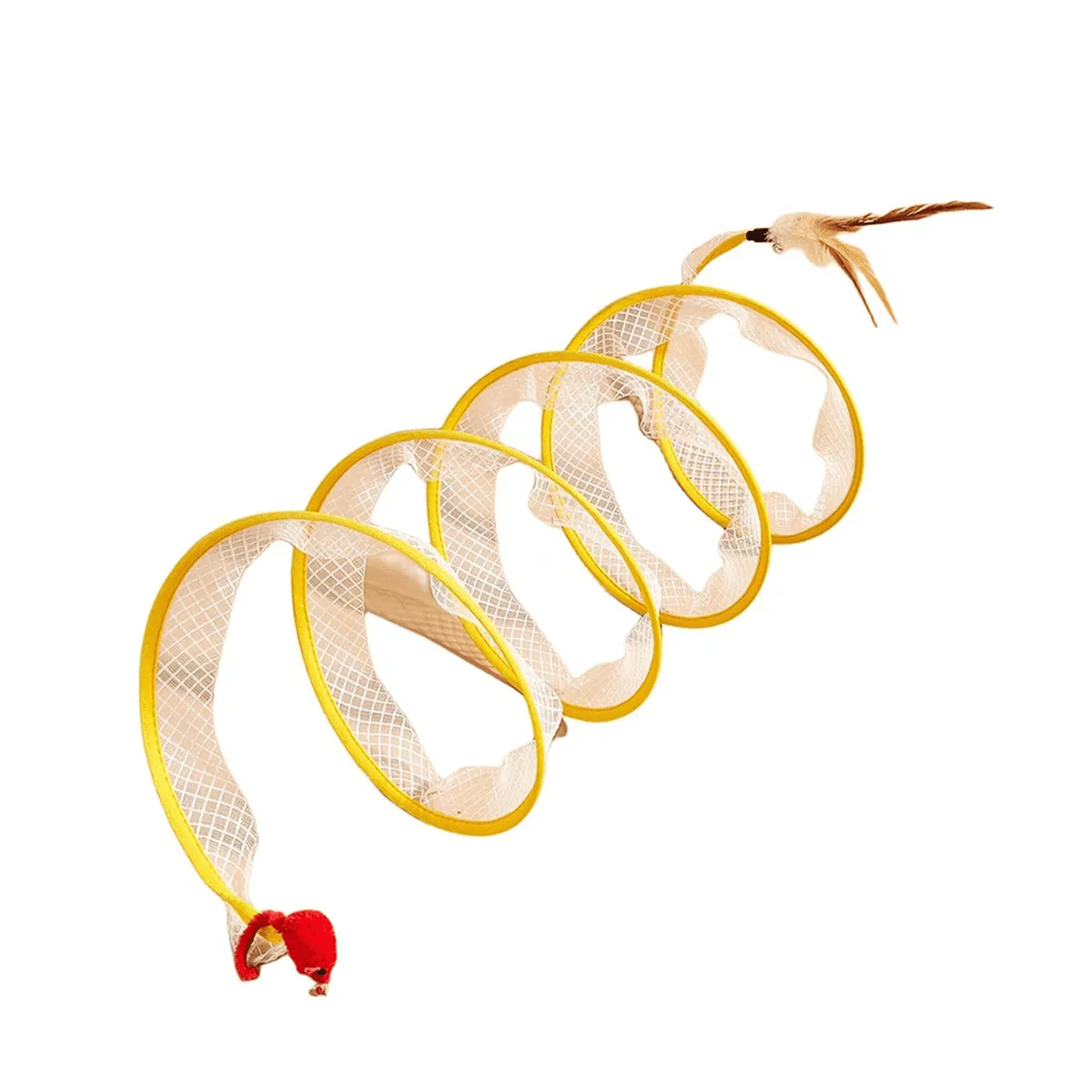 Self Play Cat Hunting Spiral Tunnel Toy,Portable Cattycoil Safe Toy,Indoor Fun Spiral Tunnel Cat Toy B, photo 1 of 5