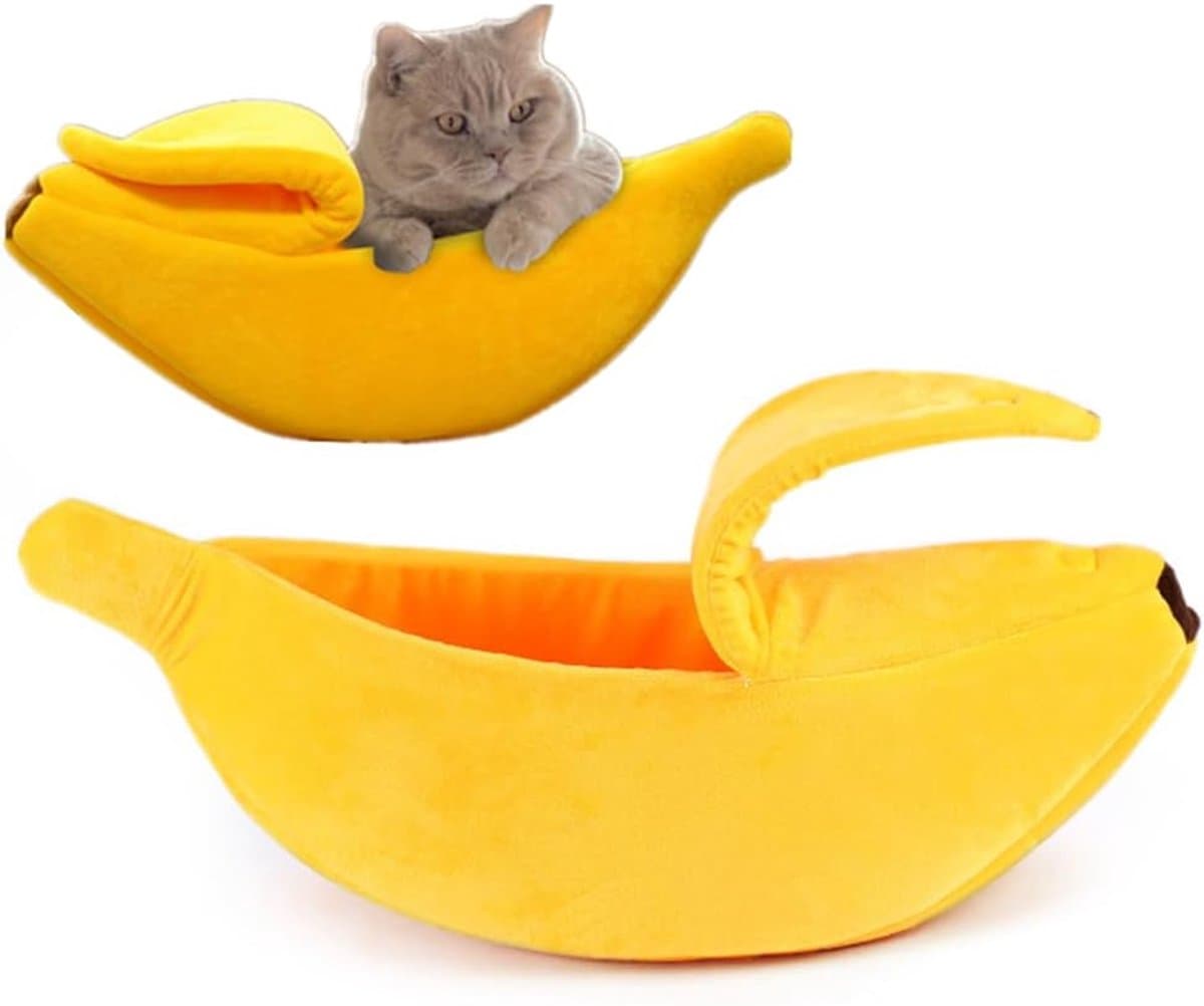 Cat Basket - Creative Cat Basket - and Cat Kennel - Warm and soft plush puppy mat - Cute fruit design for cats, kittens and dogs - 55 x 20 x 15 cm(M), photo 1 of 5