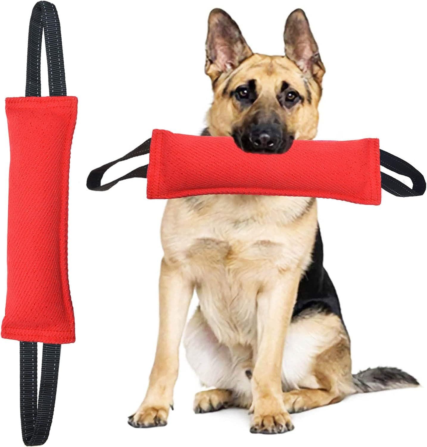 Durable 2-Pack Tug-of-War Dog Training Toy - Tear-Resistant, Safe & Interactive for All Breeds