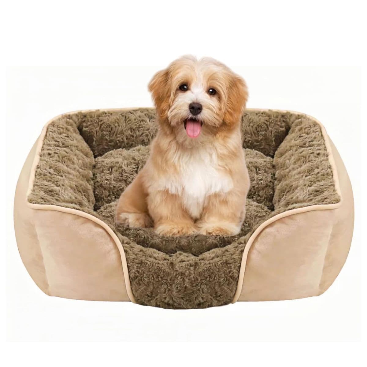 Dog Bed for Small Medium Dogs, Cat Bed for Indoor Cats. Washable Orthopedic Dog Bed. Removable Sleeping Mat, Durable Pet Bed with Anti-Slip Bottom