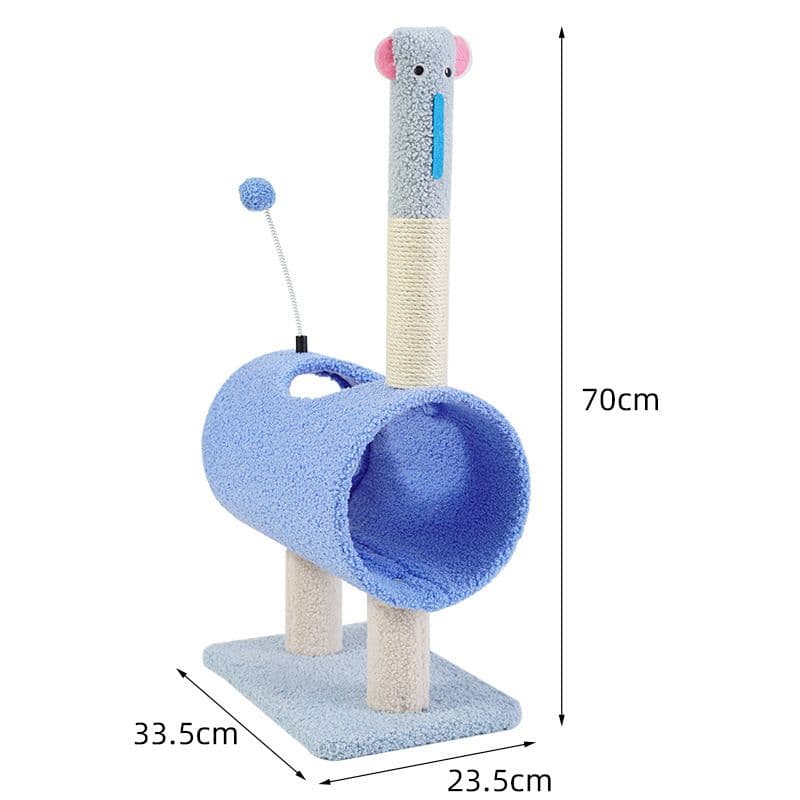 Cat Climbing Frame Animal Design Alpaca Hemp Pad...