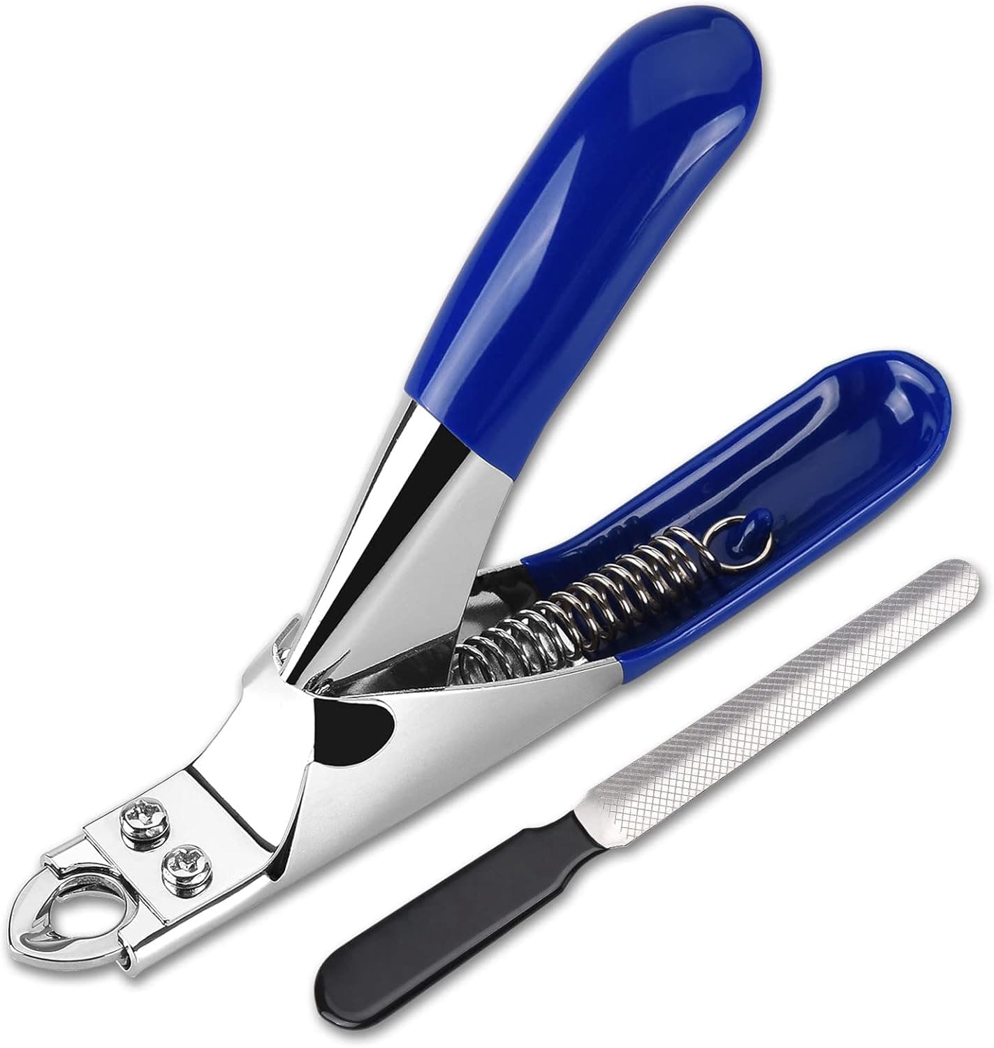 Dog Cat Nail Clippers, Professional Pet Claw Trimmer, Free Nail File, Stainless Steel Razor Sharp Blade Dog Toes Cutter Grooming Tools for Small Medium Large Animal Pets Blue, photo 1 of 8