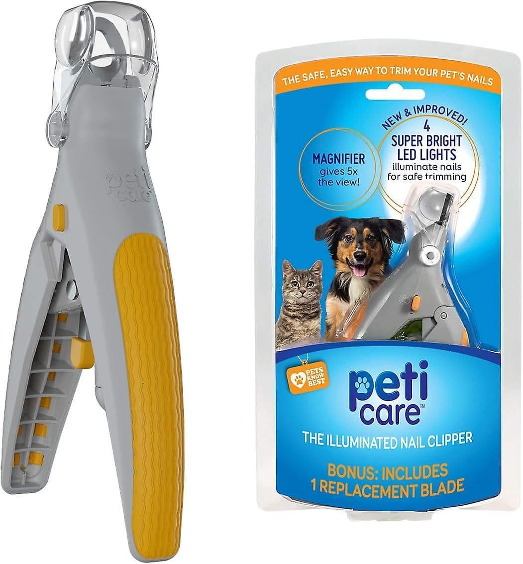 Pet Nail Clippers with LED Light 5x Magnifier and Nail Catcher for Cats and Dogs, photo 1 of 4