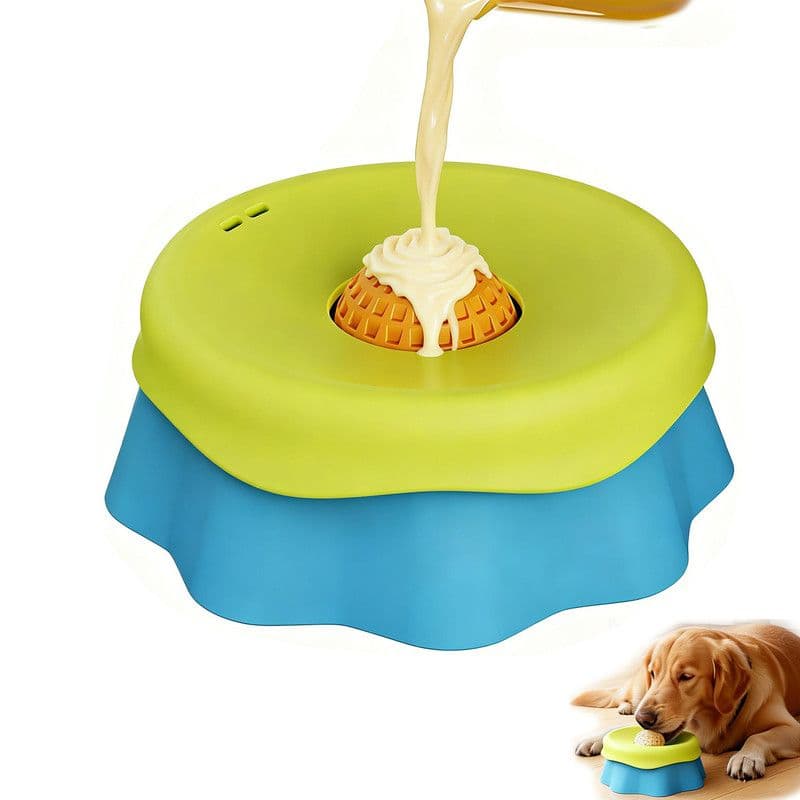 Pet Slow Feeder Bowl-Blue, photo 1 of 10
