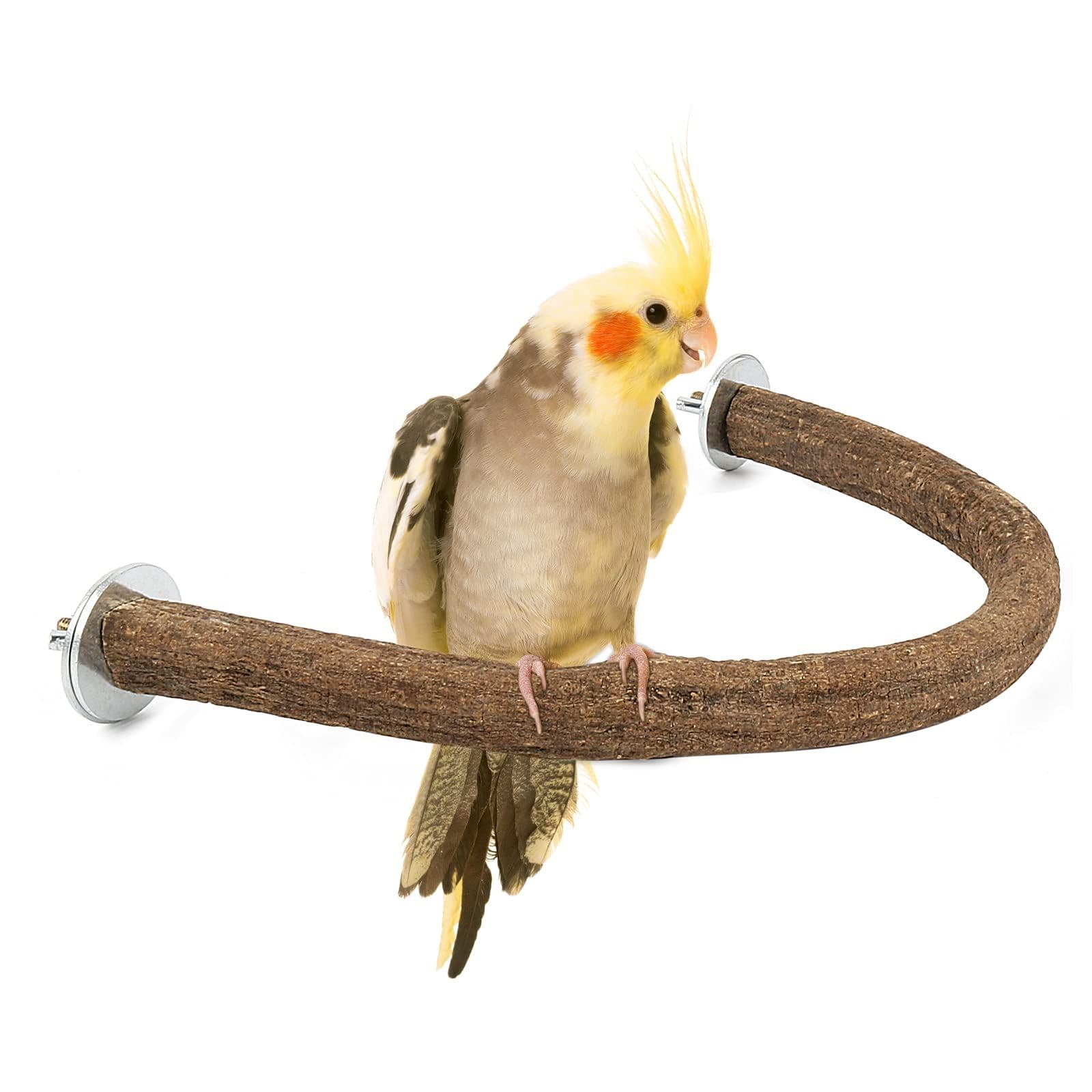 Parrot Bird Station Pole, Wooden Station Stick, Bird Grinding Claw Habitat Station Frame, Bird Cage Accessories, U-shaped Bird Chewing Rack Stick, Parrot Bird Cage Accessories, photo 1 of 5