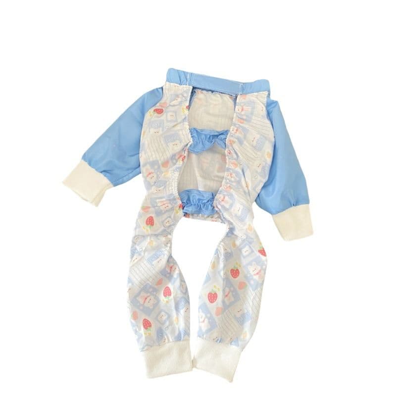 Four Legged Dog Clothes Aite chong Dustproof Waterproof Fresh floral dustproof pants