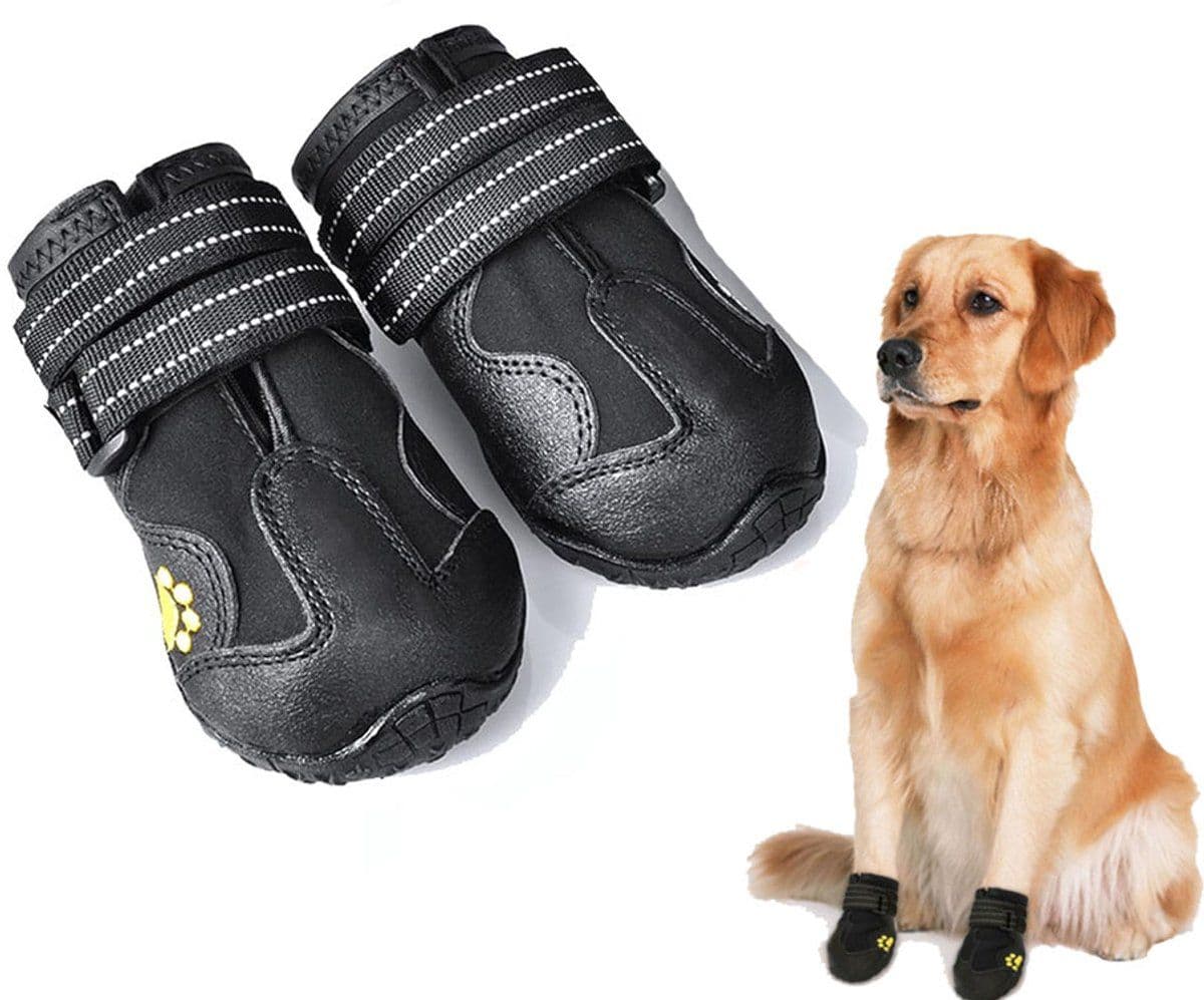 Dog Shoe, Paw Protectors, 7.5, Paw Protection, Dog Damage, for Daily Pet Care and Home Use, Soft Reusable Design for Pets, 6.5 CM, Black, photo 1 of 4