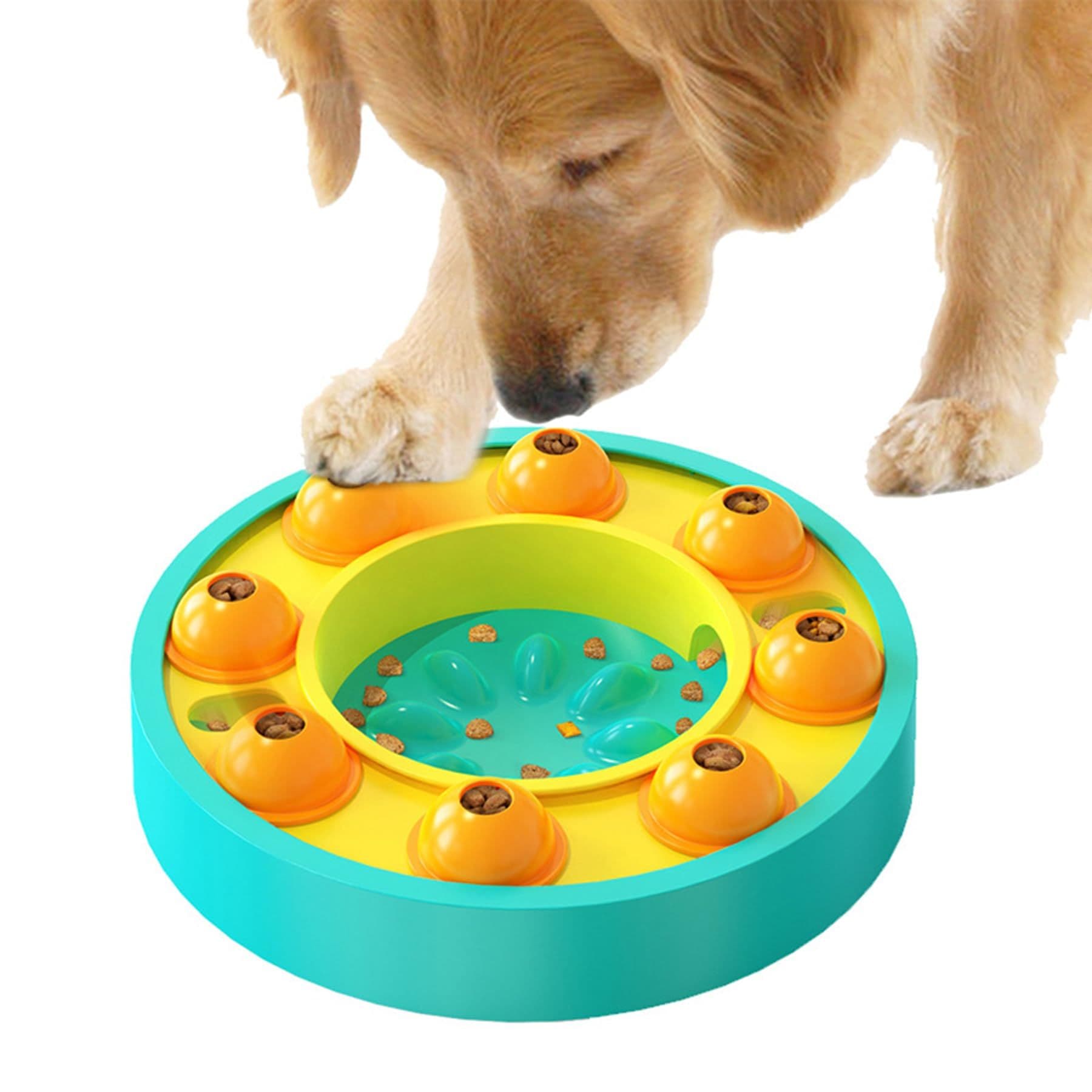 Dog Food Puzzle Toys Feeder for Training & Mental Enrichment, Puzzle Slow Feeder Interactive Dog Toy Dispensing Enrichment (Blue), photo 1 of 5