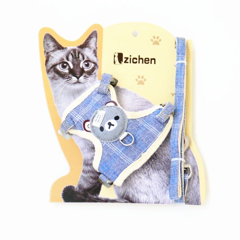 Zichen Cat Harness Vest Nylon Mesh Pet Leash 1.0 code) suitable for -3.00 kg cats