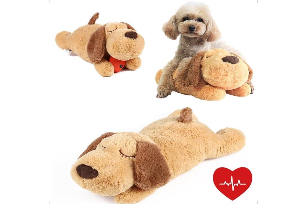 Pet Puppy Cat Soft Plush Toy Heartbeat Sleeping Buddy Dog Behavioral Anxiety Aid, photo 1 of 3
