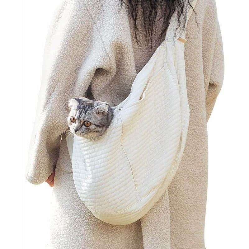 Dog And Cat Carrier Bag, Portable Hands-Free Pet Carrier With Wide And Breathable Shoulder Strap, Suitable For Small, photo 1 of 4