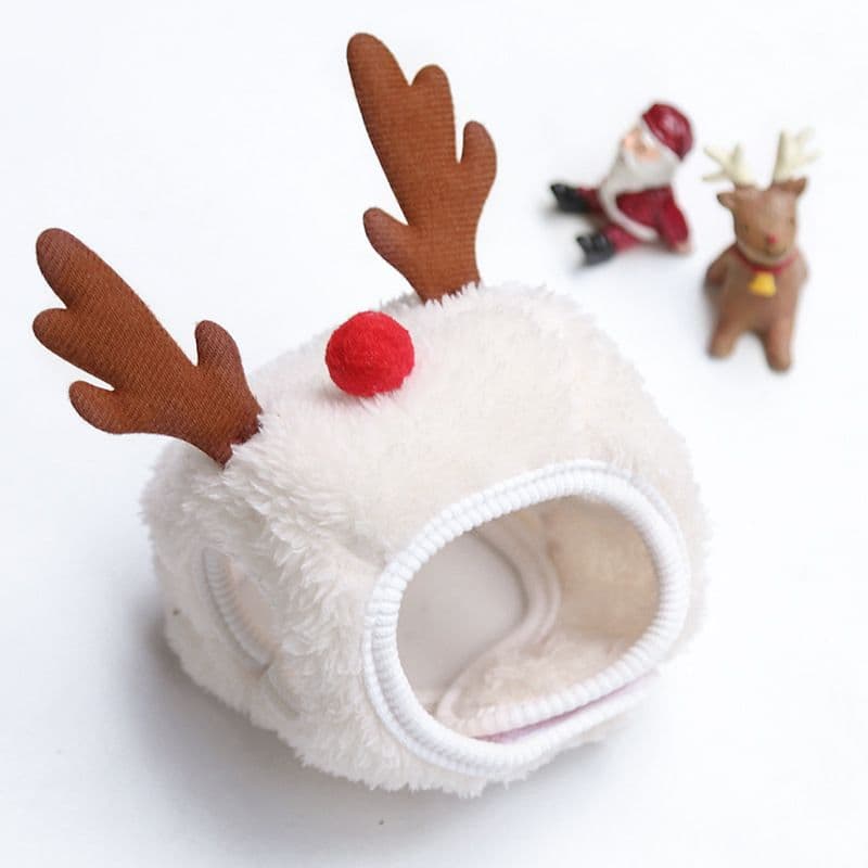 Weiwang Cartoon Pet Hat Christmas Deer Antlers White hat antlers