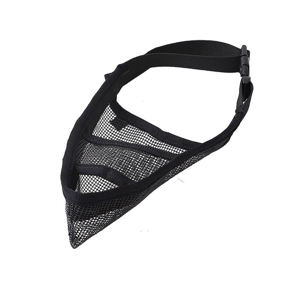Dog Muzzle for Small Medium Large Dogs Poodle Retriever Doberman, Air Mesh Breathable and Drinkable Pet Mouth Guard for Anti-Biting Chewing Scavenging(Black,M), photo 1 of 5