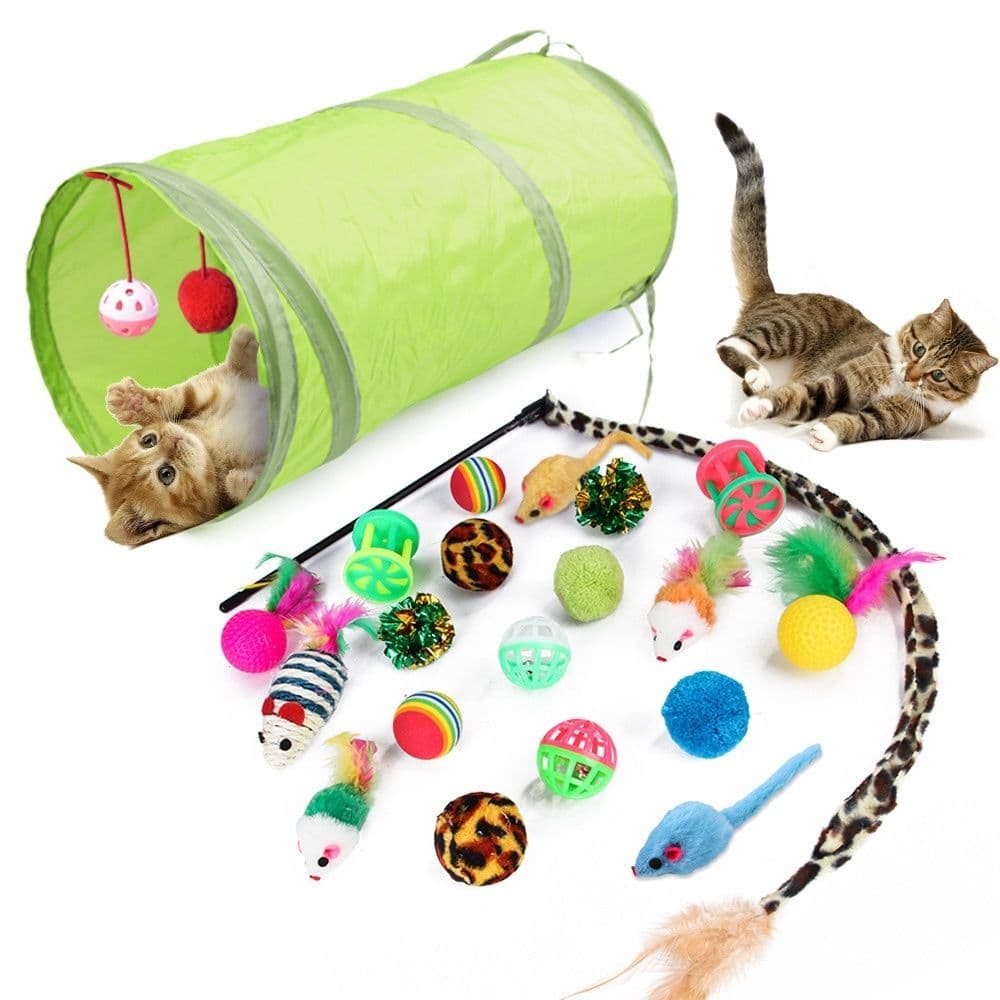 21 Piece Cat Toys, MultiColor - Perfect for Kittens and Cats, photo 1 of 9