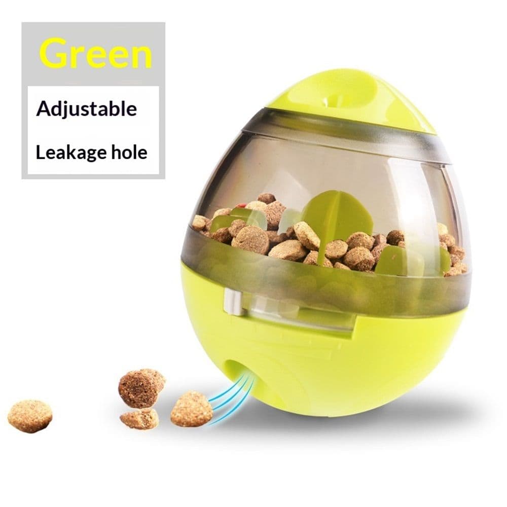 Dog & Cat Interactive Mental Stimulation Toy, Puzzle Treat Ball , Slow Feeding Ball,Puppy Herding Egg Treat Dispenser Tumbler (Green,oniy box), photo 1 of 5