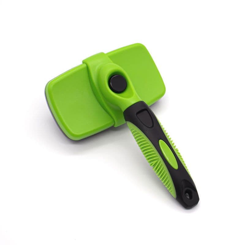 Pet Grooming Brush - Large Self-Cleaning Deshedding Tool for Cats and Dogs